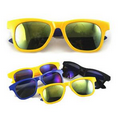 Colorful Fashionable Sunglasses with Mirrored Lens